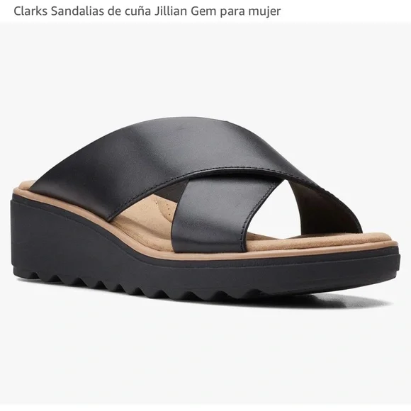 Clarks Women's Jillian Gem Wedge Sandal NWT - Picture 1 of 10